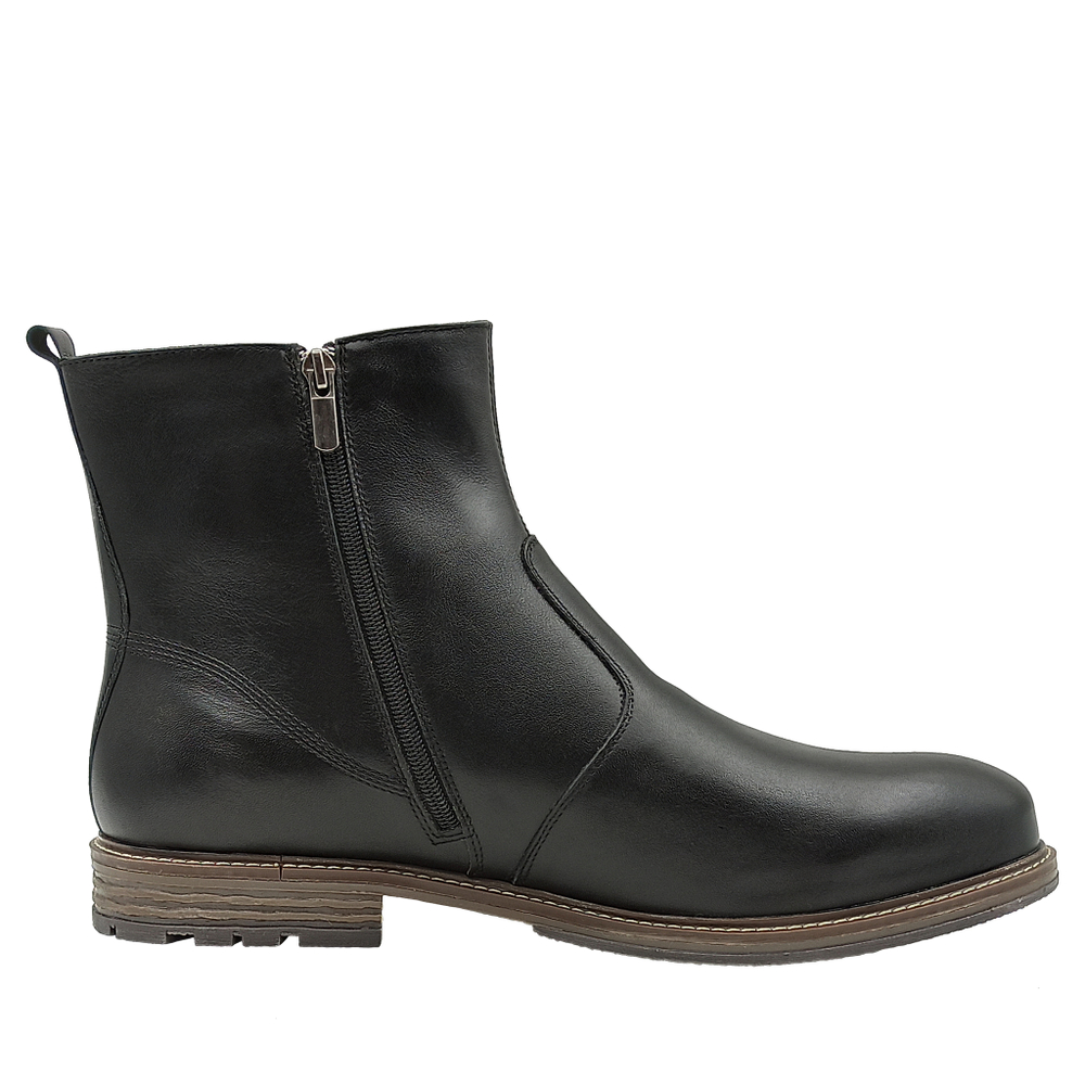 651511 полусапоги мужские черные