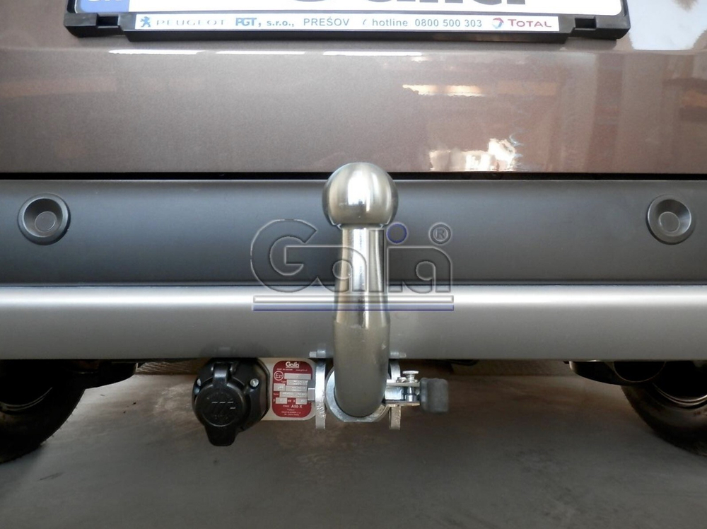 Фаркоп оцинкованный Galia C052C для Peugeot Partner 2008-, Citroen Berlingo 2008-(паспорт и сертификат в комплекте)(без электрики)