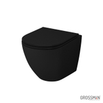 Унитаз подвесной черный (матовый) GR-4455BMS