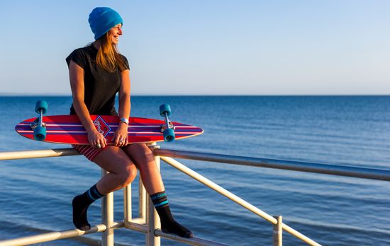 Носки водонепроницаемые DexShell Coolvent Aqua Blue DS628