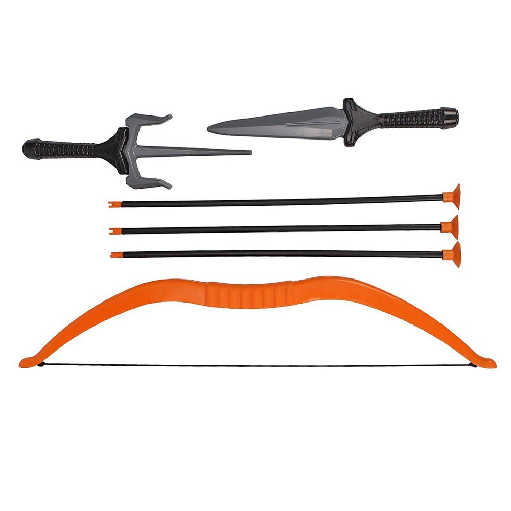 Набор оружия "Ниндзя" кинжал, саи, лук, 3 стрелы (КНОПА)