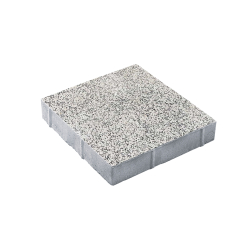 Тротуарная плитка КВАДРАТ 400х400 мм - Стоунмикс Белый с черным