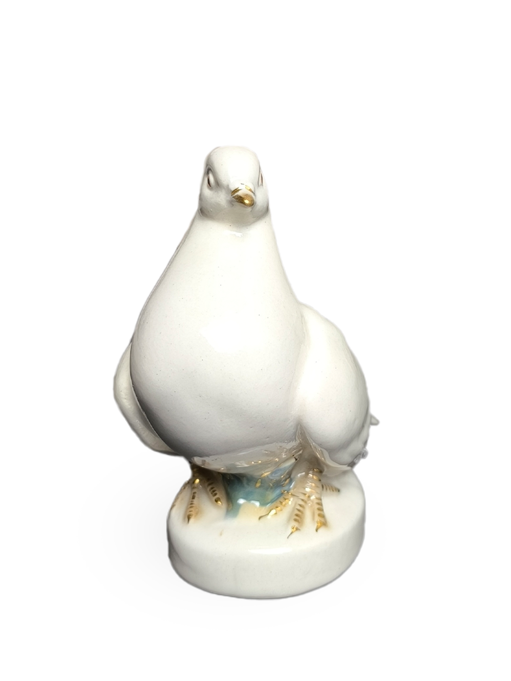 Фарфоровая статуэтка "Голубь" Гжель
