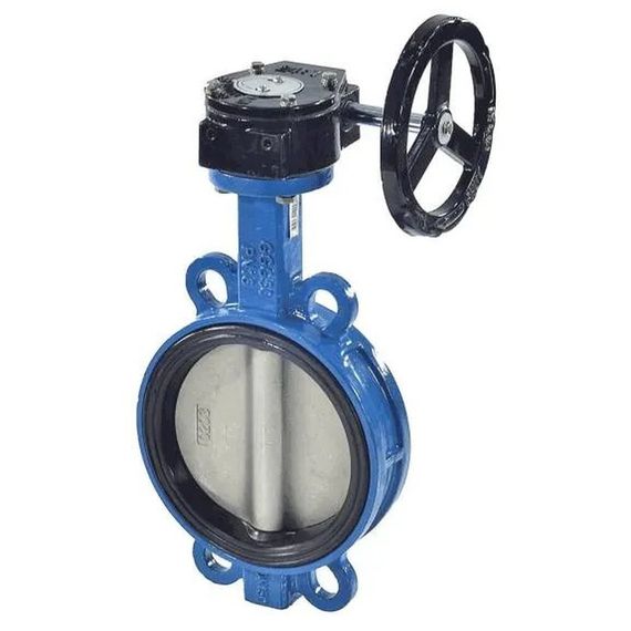 Затвор Benarmo поворот чуг EPDM Ду450 Ру10/16 ред д/нерж EURO