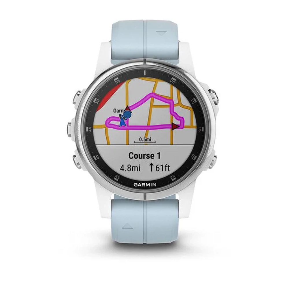 Смарт-часы Garmin Fenix 5s Plus, белый, 010-01987-23