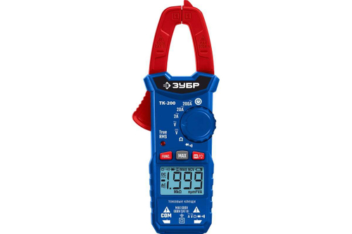 Цифровые токовые клещи ЗУБР ТК200 59828