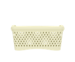Корзина с крышкой Ромбики АльтПласт (255х190х120мм)