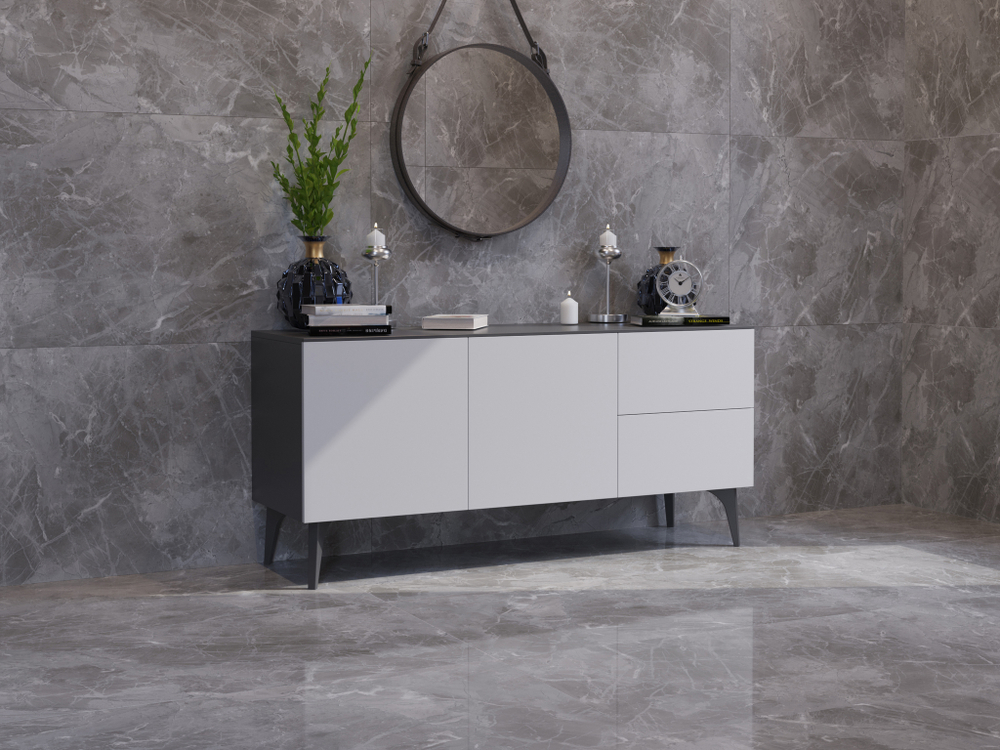 Керамогранит Grasaro Softmarble 60x120 см 1.44 м² лаппатированный цвет серый