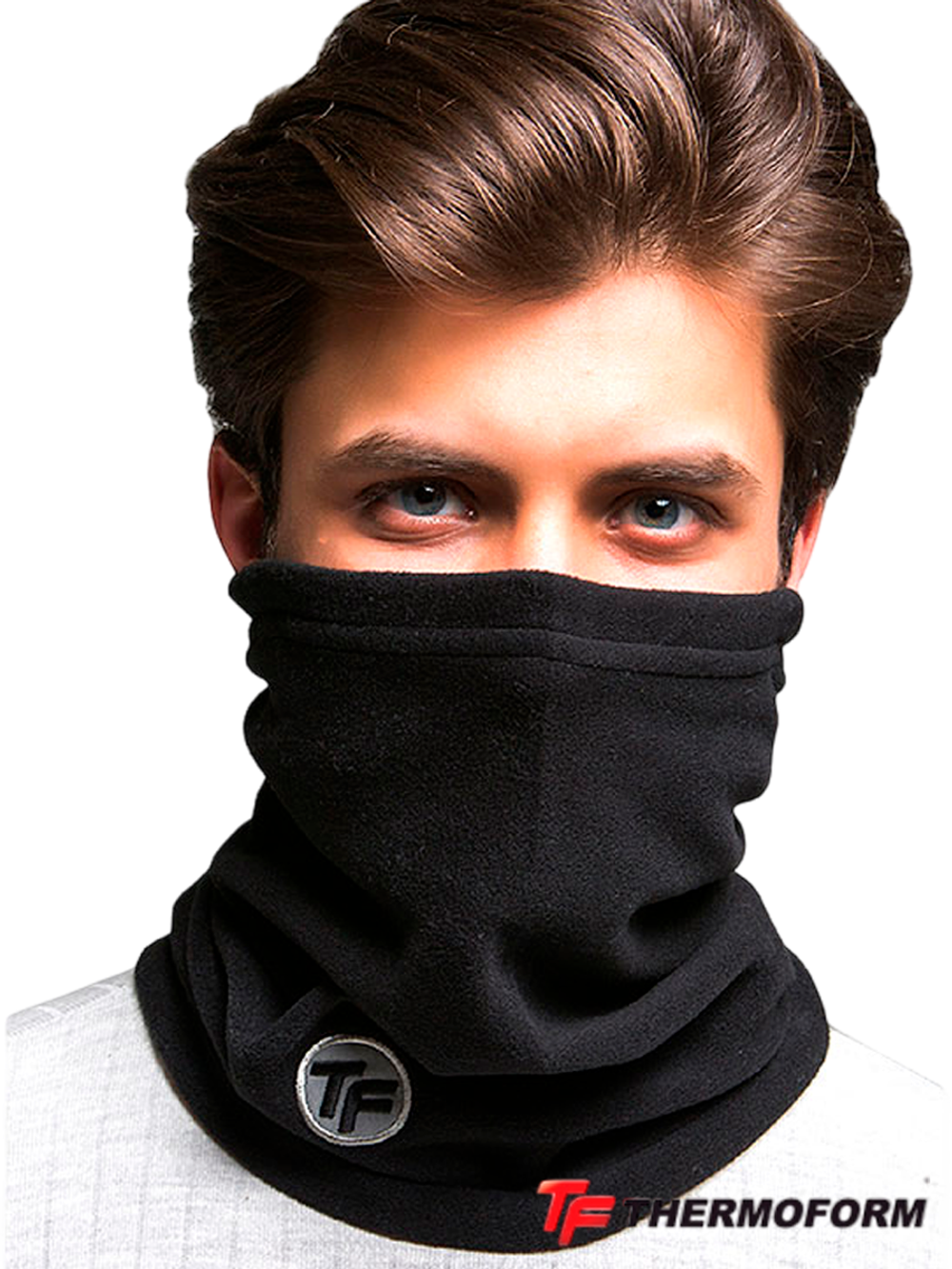 Бафф (шарф-труба) флисовый Thermoform Polar Buff (HZT19007). Чёрный