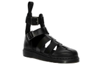 Dr.Martens Dr. Martin Geraldo leather flat-bottomed Baotou Roman sandals for men and women in the same style black