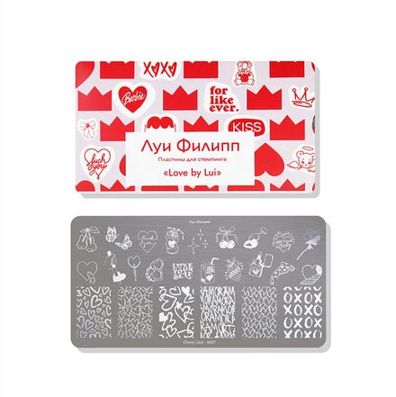 Луи Филипп Пластина для стемпинга Cherry Love K037