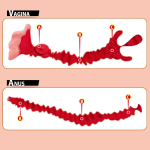 Мастурбатор-полуторс Adel с двумя любовными отверстиями (Цвет: телесный)