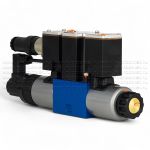 4WREE6E16-2X/G24K31/A1V - Пропорциональный распределитель с обратной связью по положению золотника со встроенным усилителем Ду6, A1 = ±10 В, номинальный расход 16 л/мин, схема E