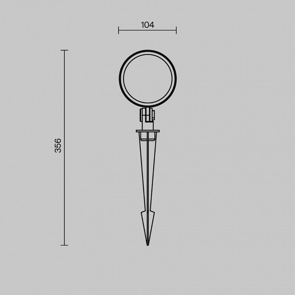 Наземный низкий светильник Maytoni Core O495FL-L25B3K