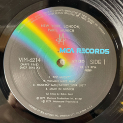 Винтажная виниловая пластинка M New York, London, Paris, Munich (Japan 1979) (Obi)