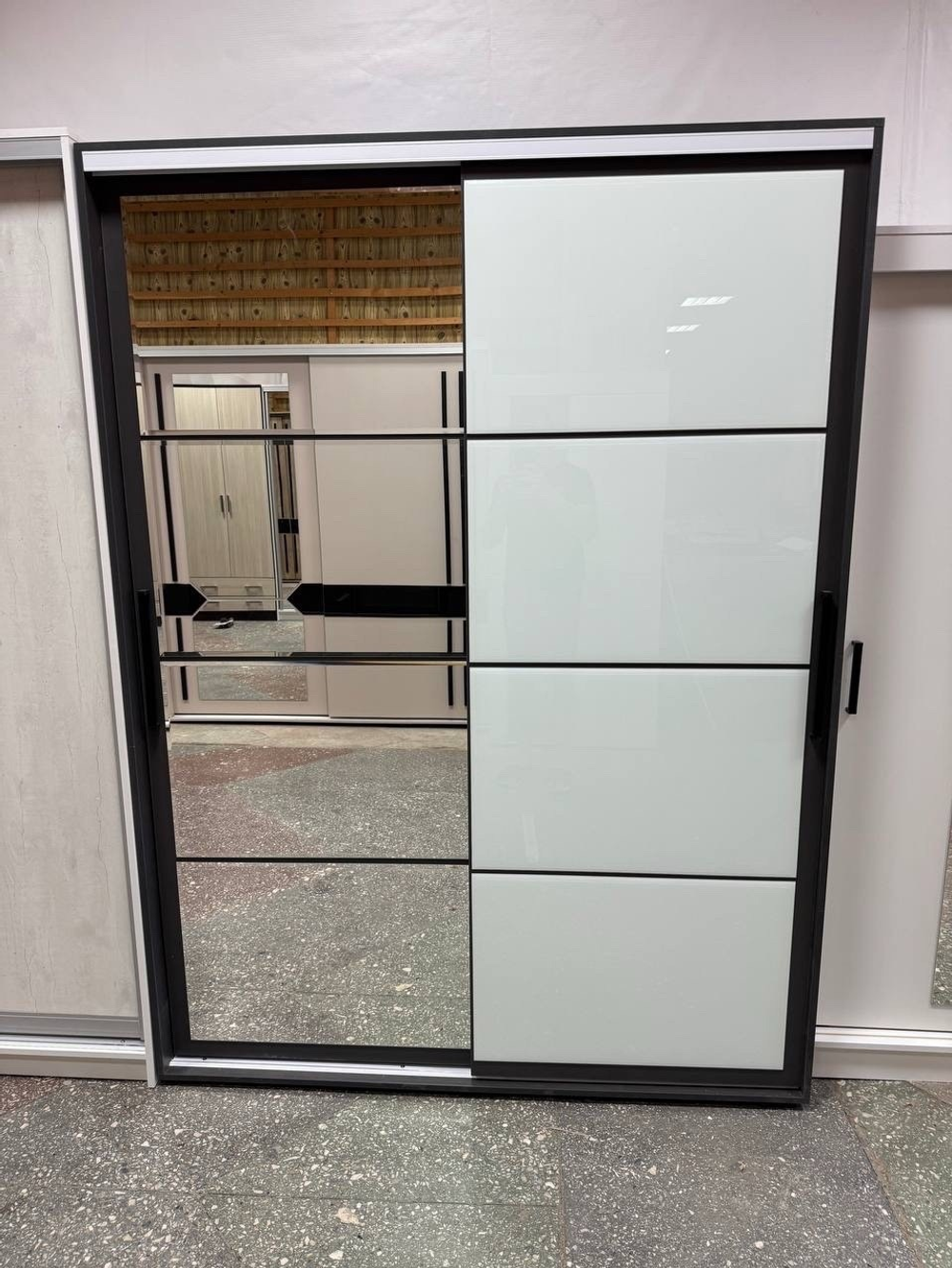 Шкаф-купе Крафт-6 ШКК-06 графит 1,6 м