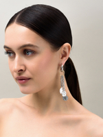Серьги "Heart Coin Pearl" Bicolor
