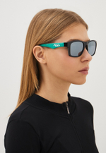 Спортивные очки 720armour Fabio / Shiny Crystal Black / Matte Emerald Green Temple / HC Polarized Smoke Revo Silver Lens