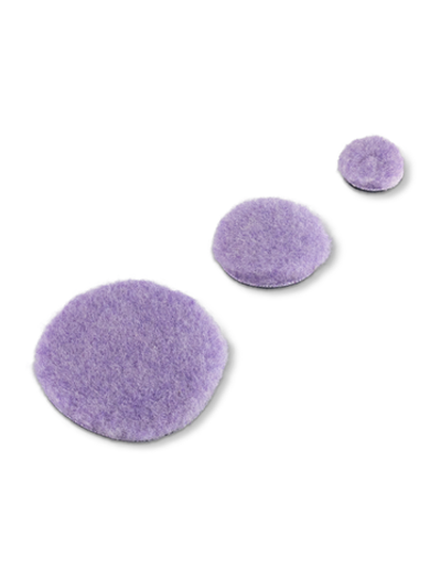 Autech Полировальный круг комплект - натуральный мех LILA 75мм/50мм/25мм