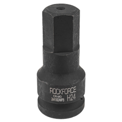Головка-бита ударная 6-гранная 24мм, 3/4'' RockForce RF-26410024MPB