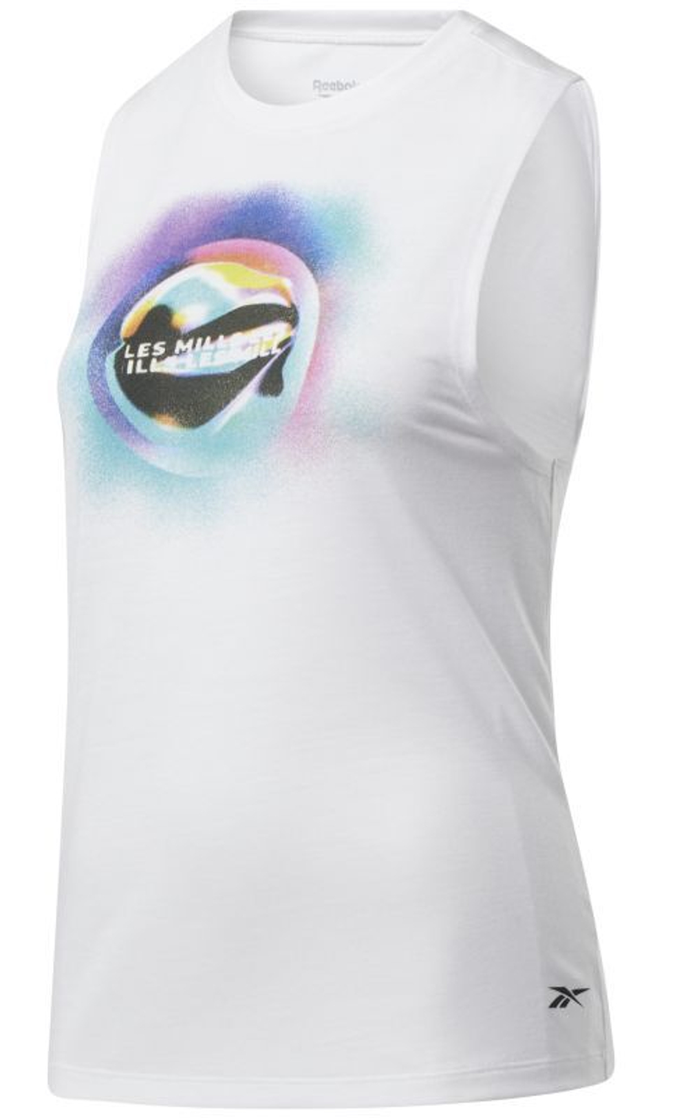 Женская теннисная футболка Reebok LM Graphic Muscle Tank W - white