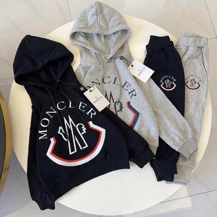 Детский тёплый спортивный костюм Moncler с капюшоном