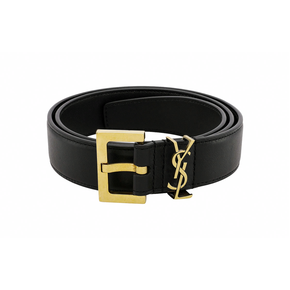 Пояс SAINT LAURENT Monogramme 3cm, 558088BOO0W1000