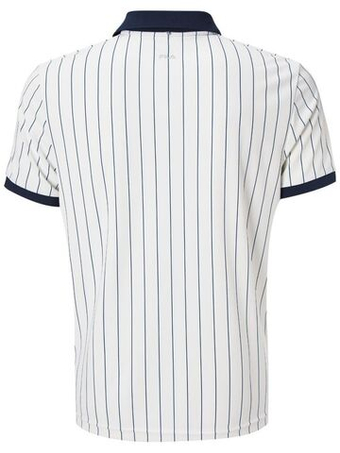 Мужское теннисное поло Fila Polo Stripes "Björn" M - белый
