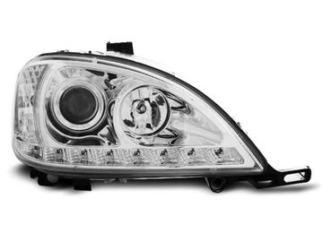Передние фары Mercedes ML W163 daylight chrome