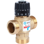 STOUT Термостатический смесительный клапан для систем отопления и ГВС. G 1” M, 20-43°С KV 1,6 м3/ч