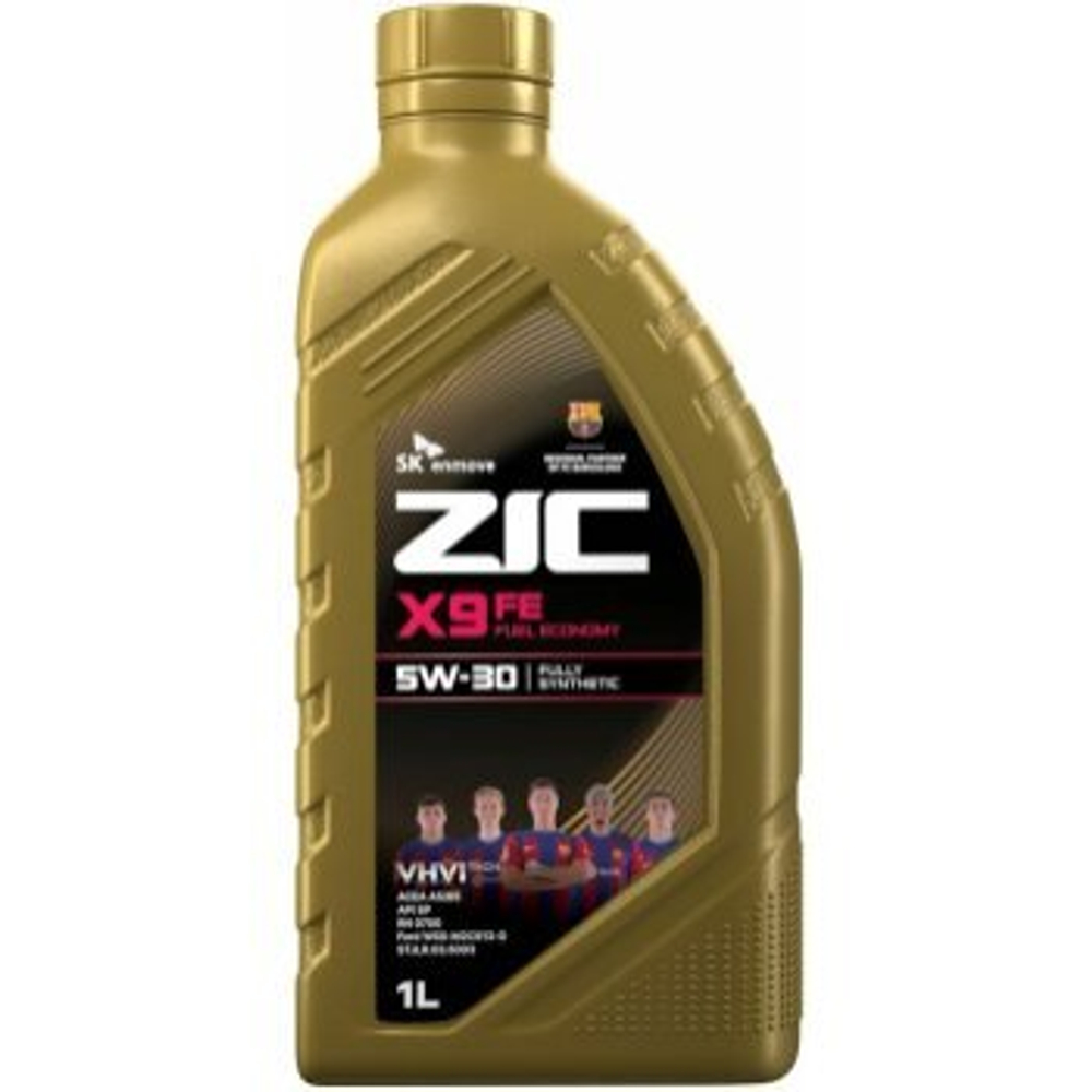 Масло моторное ZIC X9 FE 5w30 SP/CF, ACEA A5/B5 Ford 1л