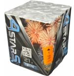 Батарея салютов 4 stars blue (TB174) от Tropic, 21 залп, 25 мм