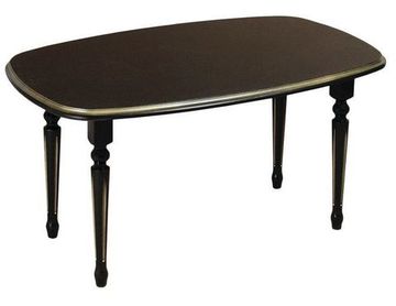 Стол журнальный Пион О (дуб/тон черный с золотом)