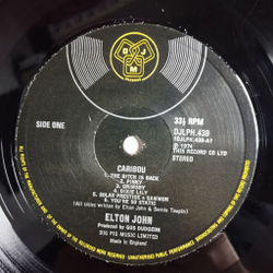 Винтажная виниловая пластинка LP Elton John Caribou (UK 1974)