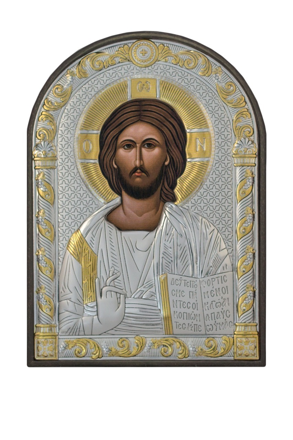 Спаситель, икона арочная, пластик 96х138