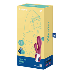 Вибратор-кролик Satisfyer Heated Affair с функцией нагрева, красный