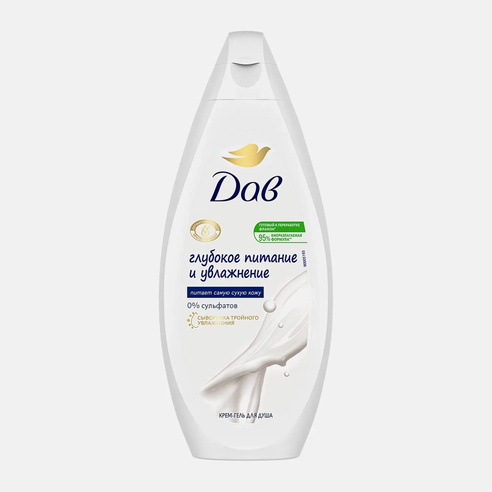 Крем-гель для душа Дав Глубокое питание и увлажнение 250мл