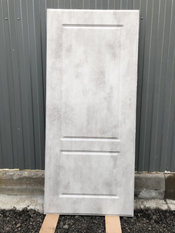 Входная металлическая дверь Рекс 24 Силк Титан / ФЛ-117 бетон светлый