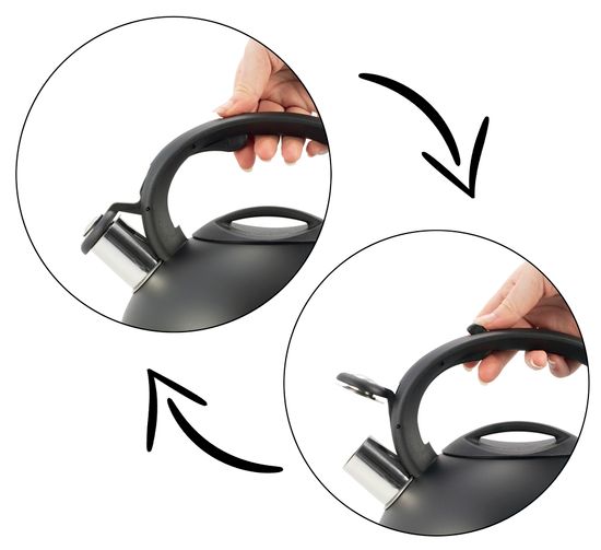 Чайник 2,5 л. из нержавеющей стали со свистком Ofenbach NB 100302 и ручкой из нейлона