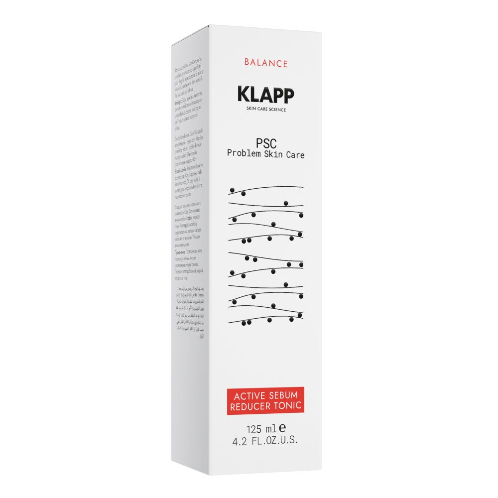 Активно-заживляющий тоник Active Sebum Reducer Problem Skin Care PSC, Klapp, 125мл