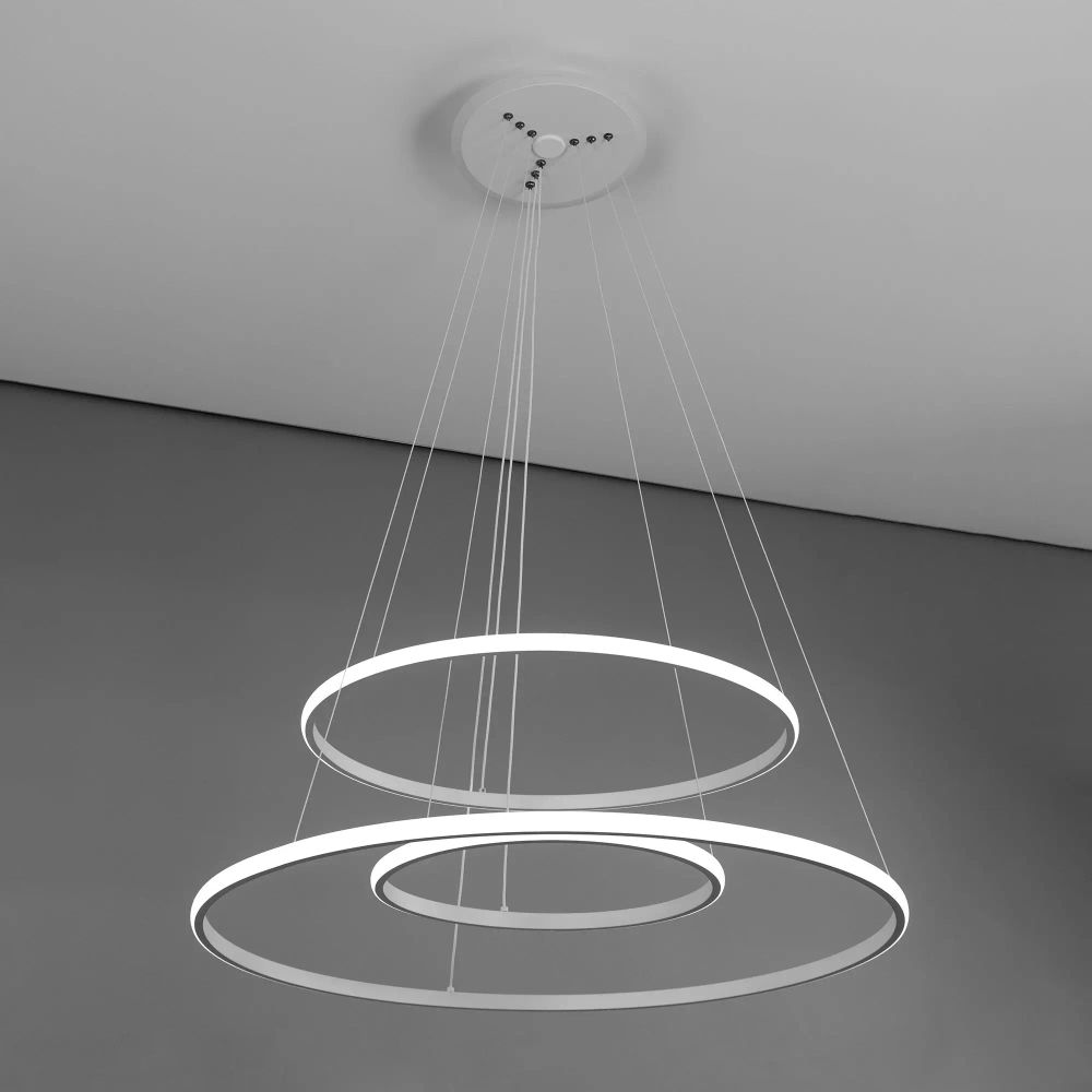 Citilux Неон Смарт CL731A090E RGB Умная подвесная люстра Белая