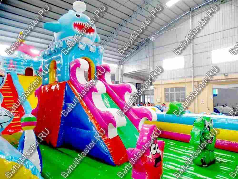Коммерческий надувной батут "На морском дне" 16*9*7 м
