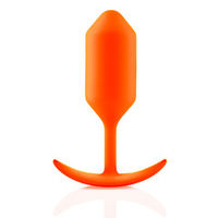 Оранжевая анальная пробка для ношения 12,7см b-Vibe Snug Plug 3 BV-009-ORG