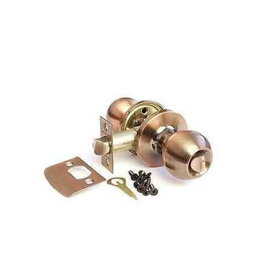 Защелка Apecs, 6072-03-AC, с  фиксатором, медь, латунь