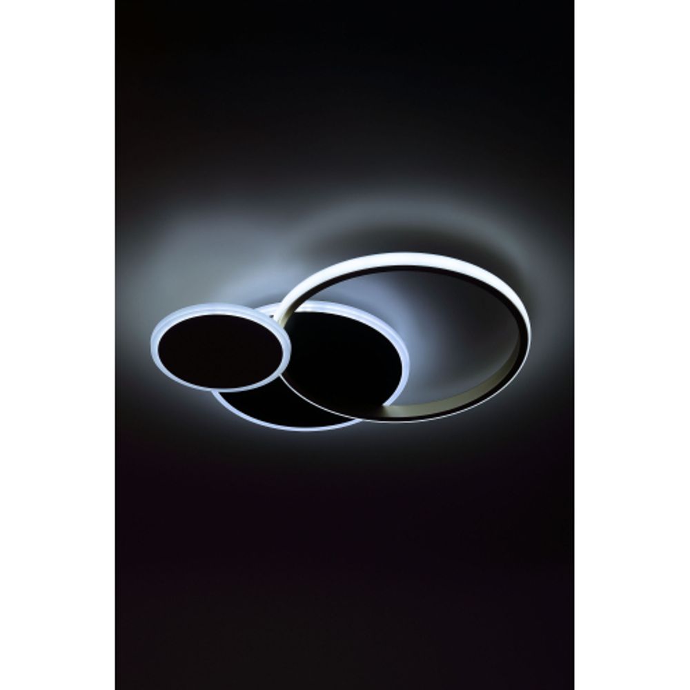 Светильник потолочный светодиодный ЭРА Модерн City CLL-1-60 3K-6,5K RC BK+GD с ДУ черный/золото | Светильники SPB-6 с ДУ