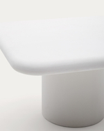 Уличный стол Addaia цемент, белый 135 x 135 см