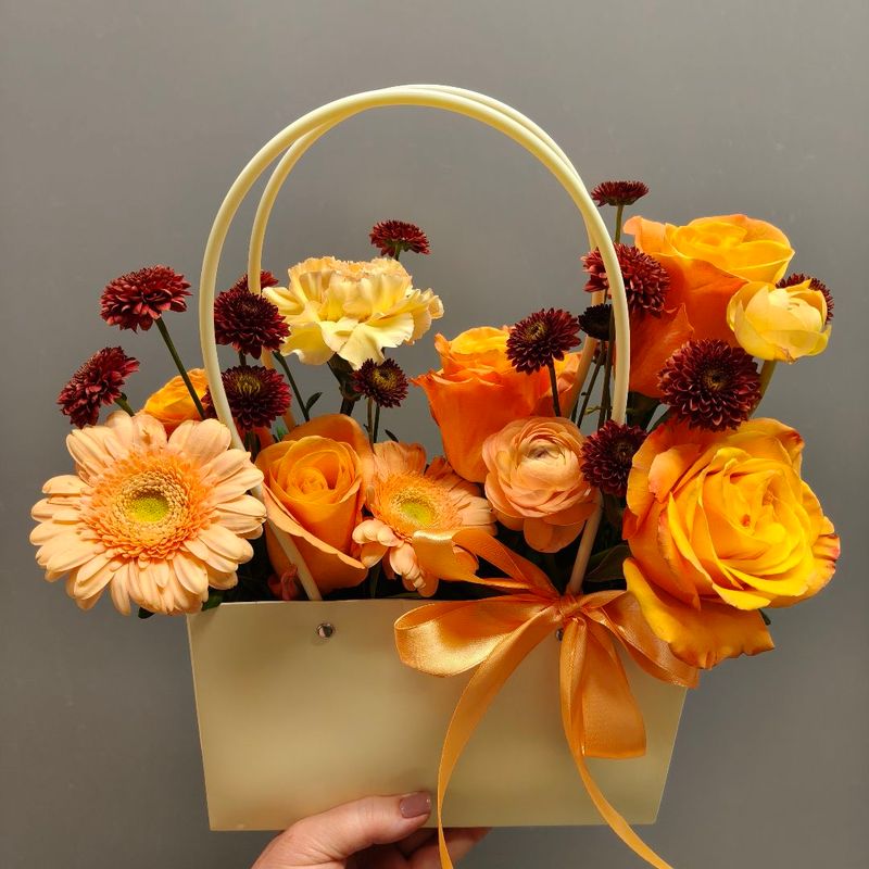 Композиция "Оранжевое пламя"