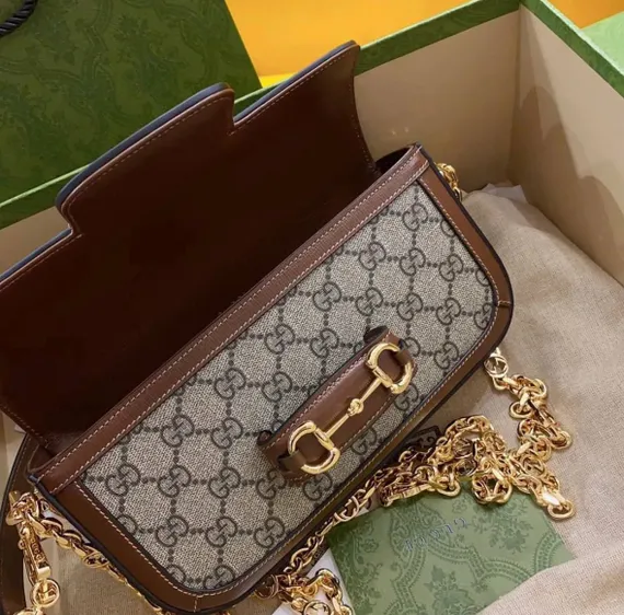 Мини-сумка через плечо Gucci Horsebit 1955