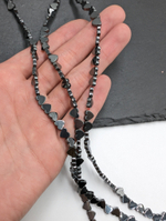 Гематит сердце 6мм, чёрный