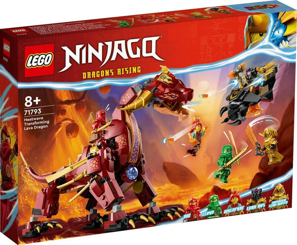 Конструктор LEGO Ninjago 71793 Лавовый дракон-трансформер